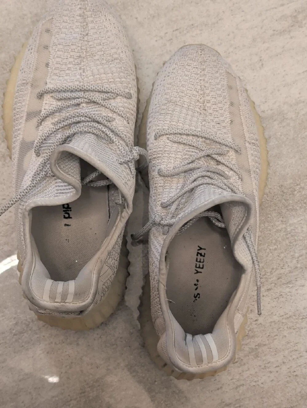 adidas Yeezy Boost 350 V2 — Light Gray and Cream